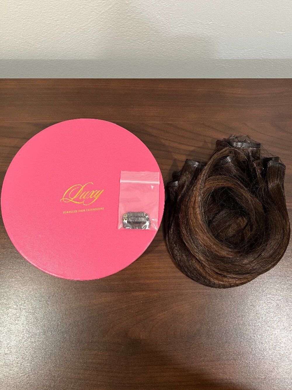 Luxy Hair Clip in Extensions 12" Seamless Mocha Brown Balayage 150g